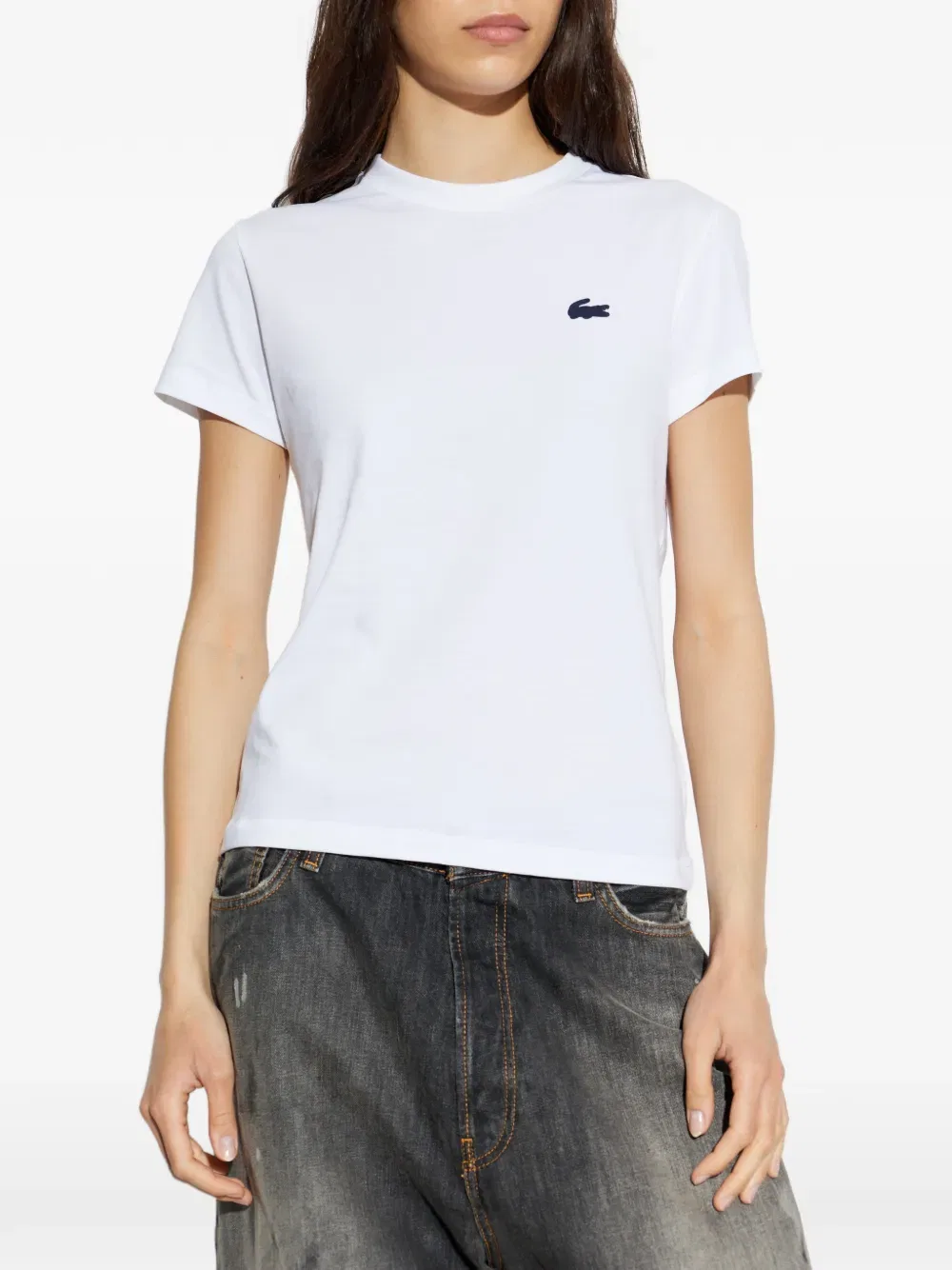 Футболка Lacoste Ultra-dry, белая — фото 3