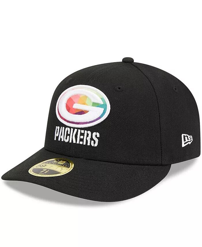 

Мужская черная бейсболка Green Bay Packers 2023 NFL Crucial Catch Low Profile 59FIFTY Fitted New Era