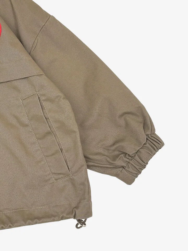Детская куртка с капюшоном Work Hoody Jacket цвета пыльной оливы от Mondada — фото 3