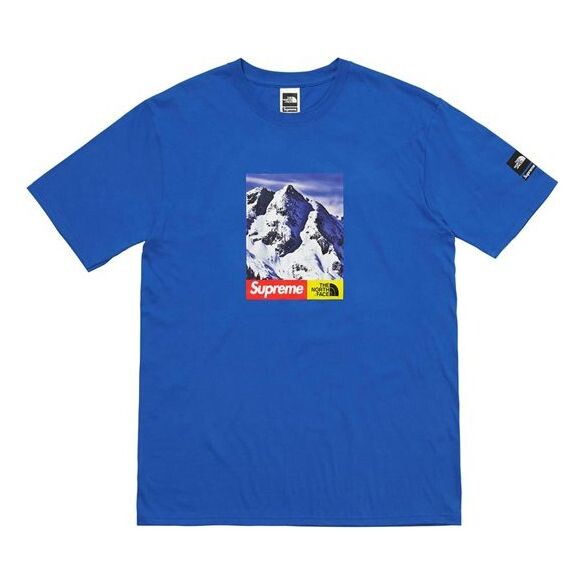

Футболка fw17 the north face mountain royal tee Supreme, синий
