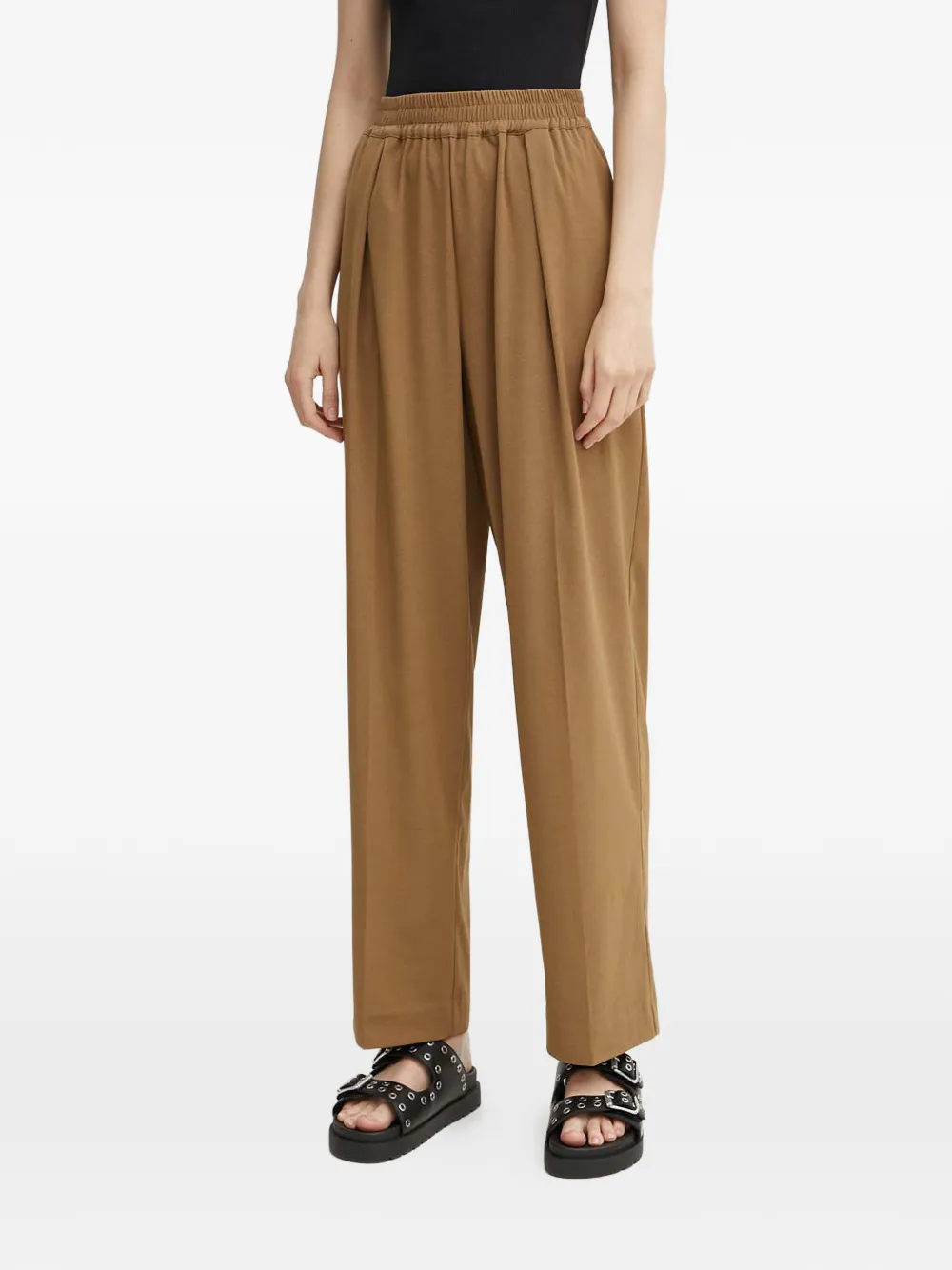 

Брюки на эластичном поясе Samsoe Samsoe, коричневый