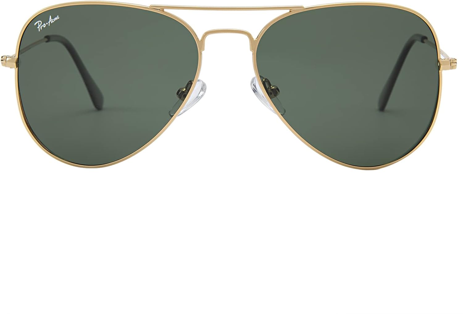 

Поляризованные солнцезащитные очки-авиаторы Pro Acme Classic для женщин и мужчин, легкая металлическая оправа в стиле «пилот», защита от УФ-излучения UV400, ширина линз 58 мм, A | Gold Frame| G15 Green Lens