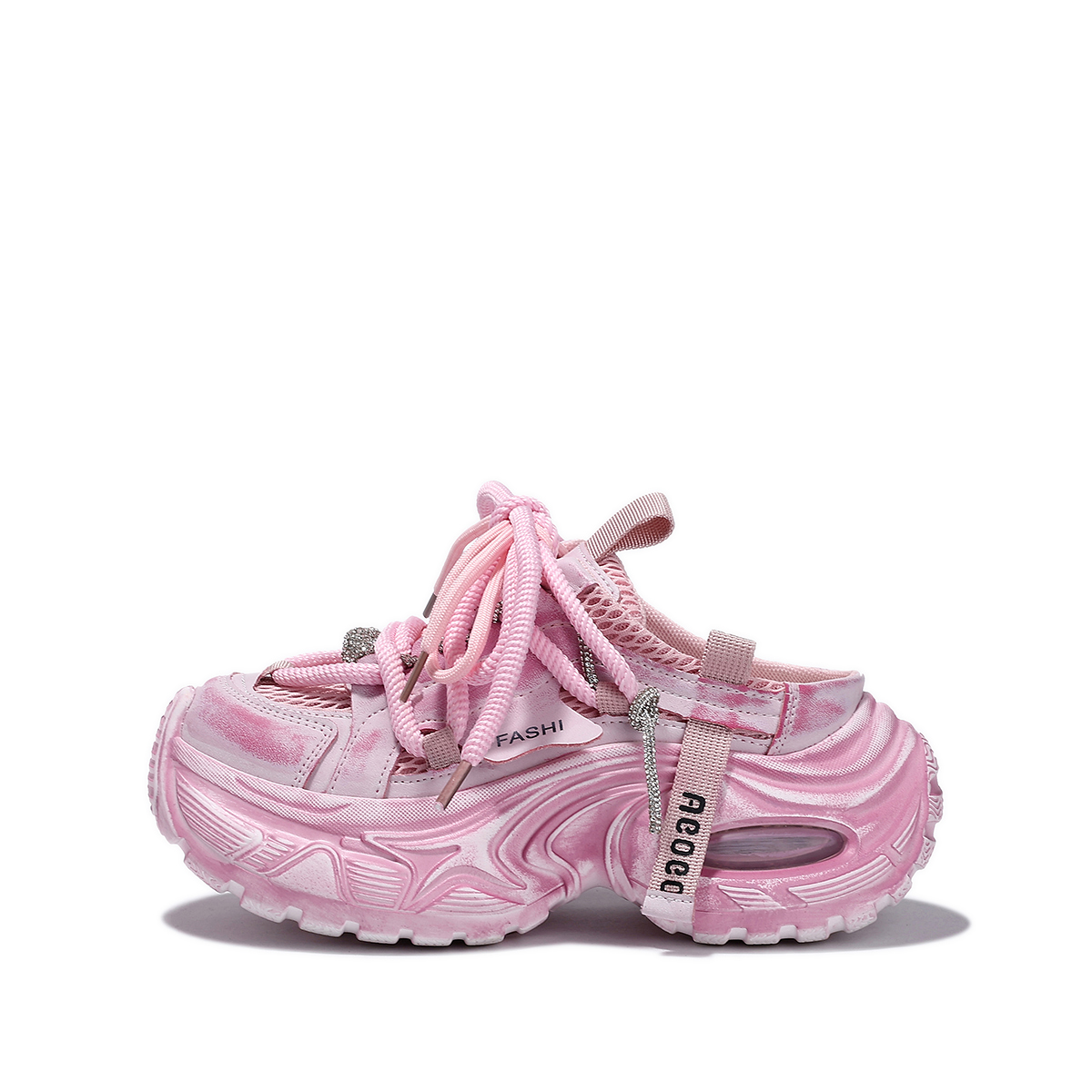SELAIYA Женские розовые тапочки с закрытым носком, цвет Pink