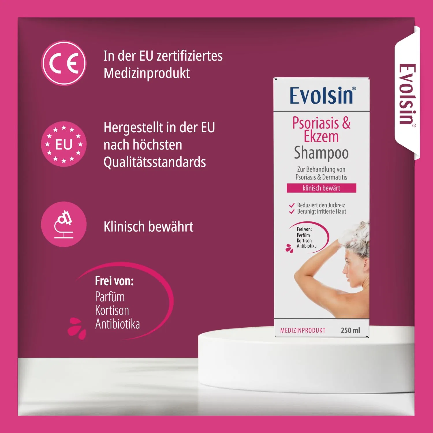 Шампунь Evolsin для кожи головы при экземе и псориазе Evolsin — фото 4