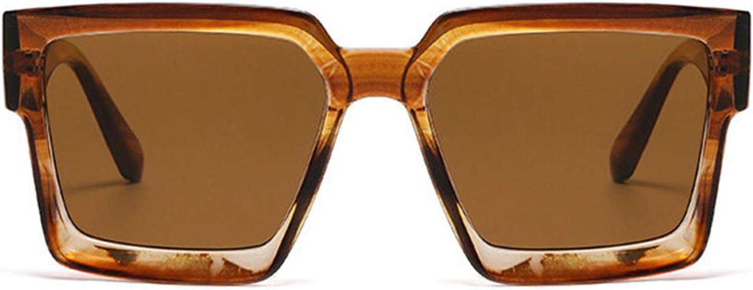 

Willochra — большие квадратные солнцезащитные очки для женщин, модные градиентные солнцезащитные очки для мужчин в стиле панк, защита от УФ-излучения для путешествий, C2