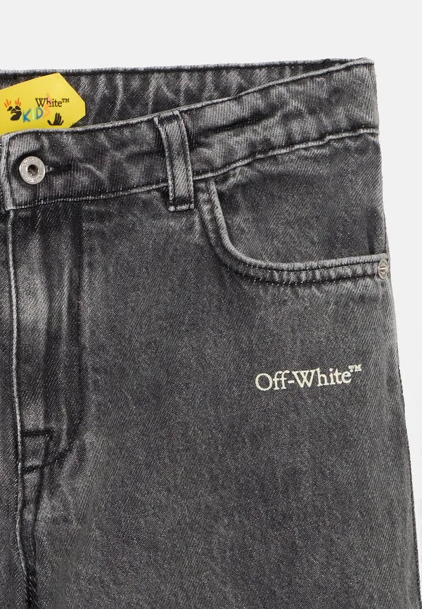 Книжные диагональные брюки, джинсы прямого кроя Off-White, Medium Grey — фото 4