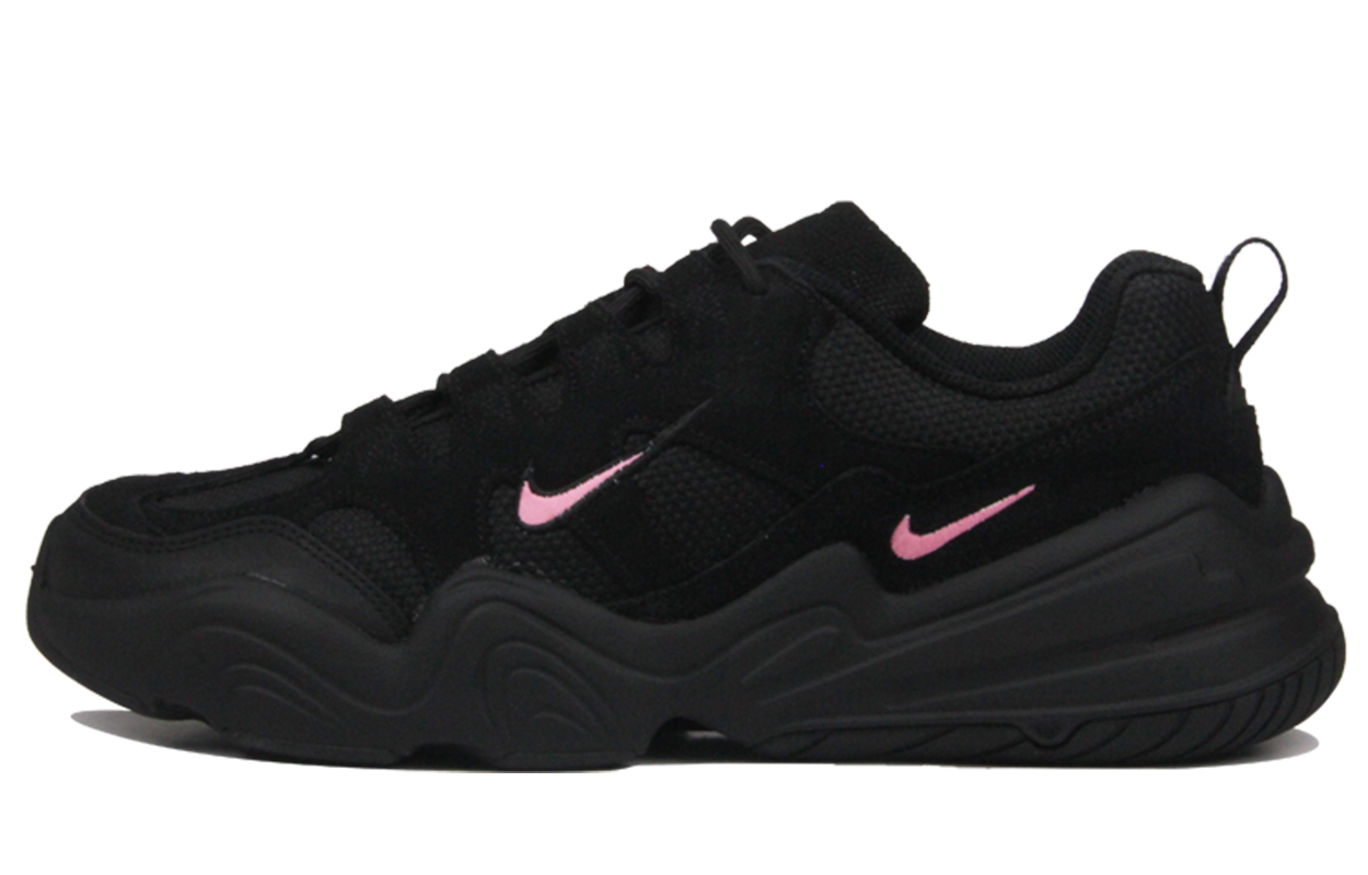 

Nike Износостойкие низкие повседневные туфли Tech Hera, мужские, черно-розовые