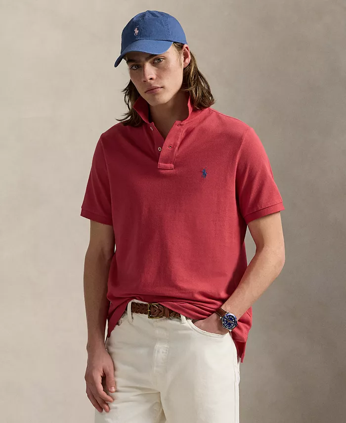 

Мужская классическая хлопковая поло Polo Ralph Lauren, красный