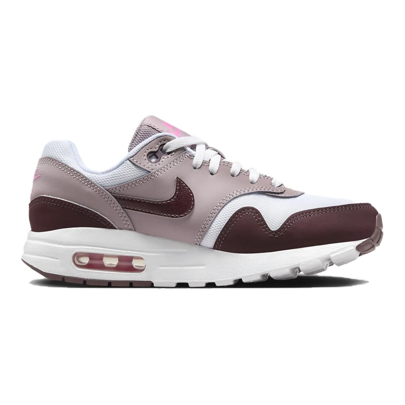 Nike Air Max 1 Low Детские Повседневные Кроссовки Белый Фиолетовый — фото 2