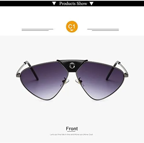 

Солнцезащитные очки для женщин и мужчин, винтажные металлические солнцезащитные очки, градиентные солнцезащитные очки с защитой от УФ-излучения UV400 MTZJH, C4