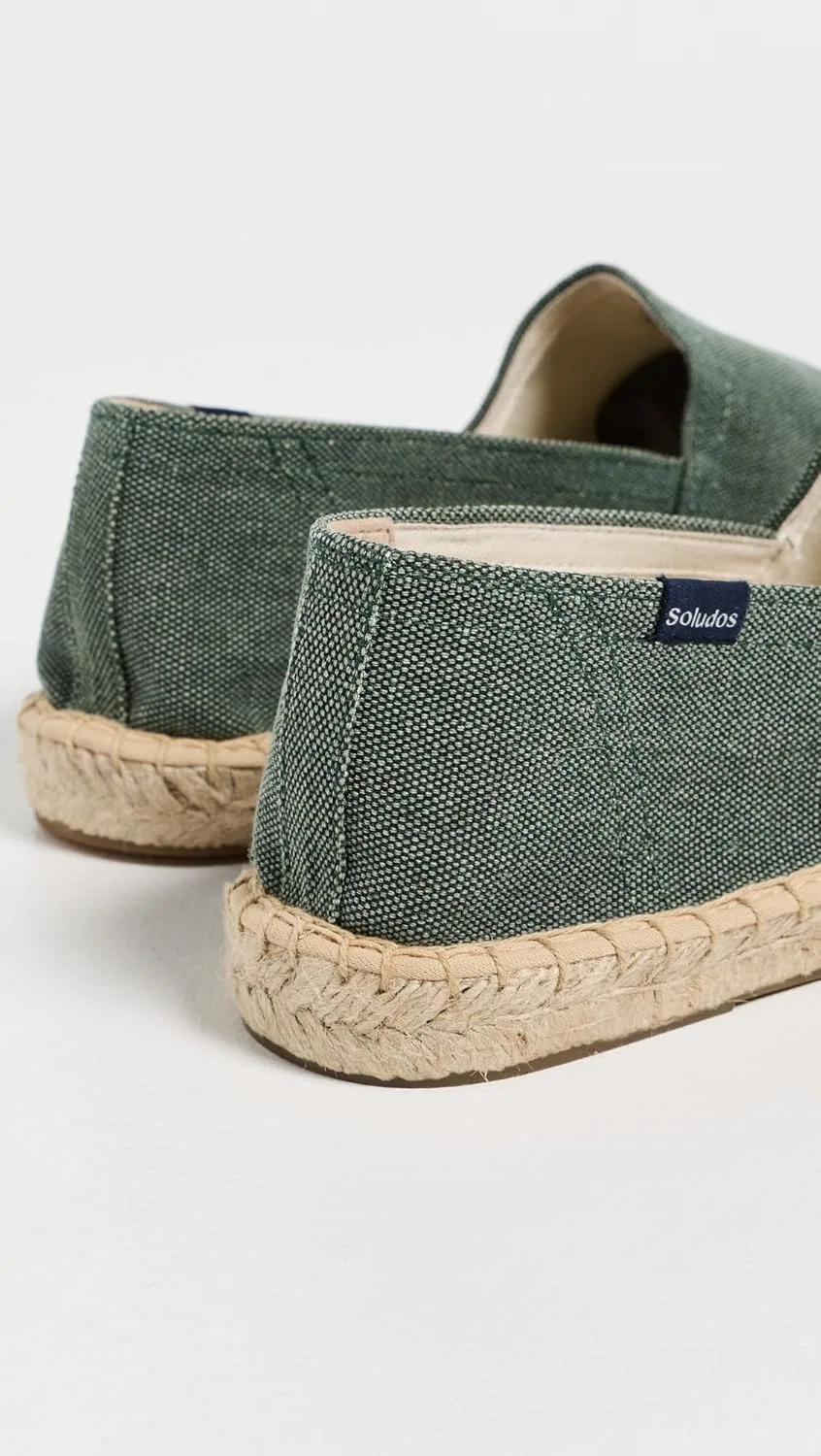 Мокасины Soludos Original Espadrille, винтажный зеленый — фото 3