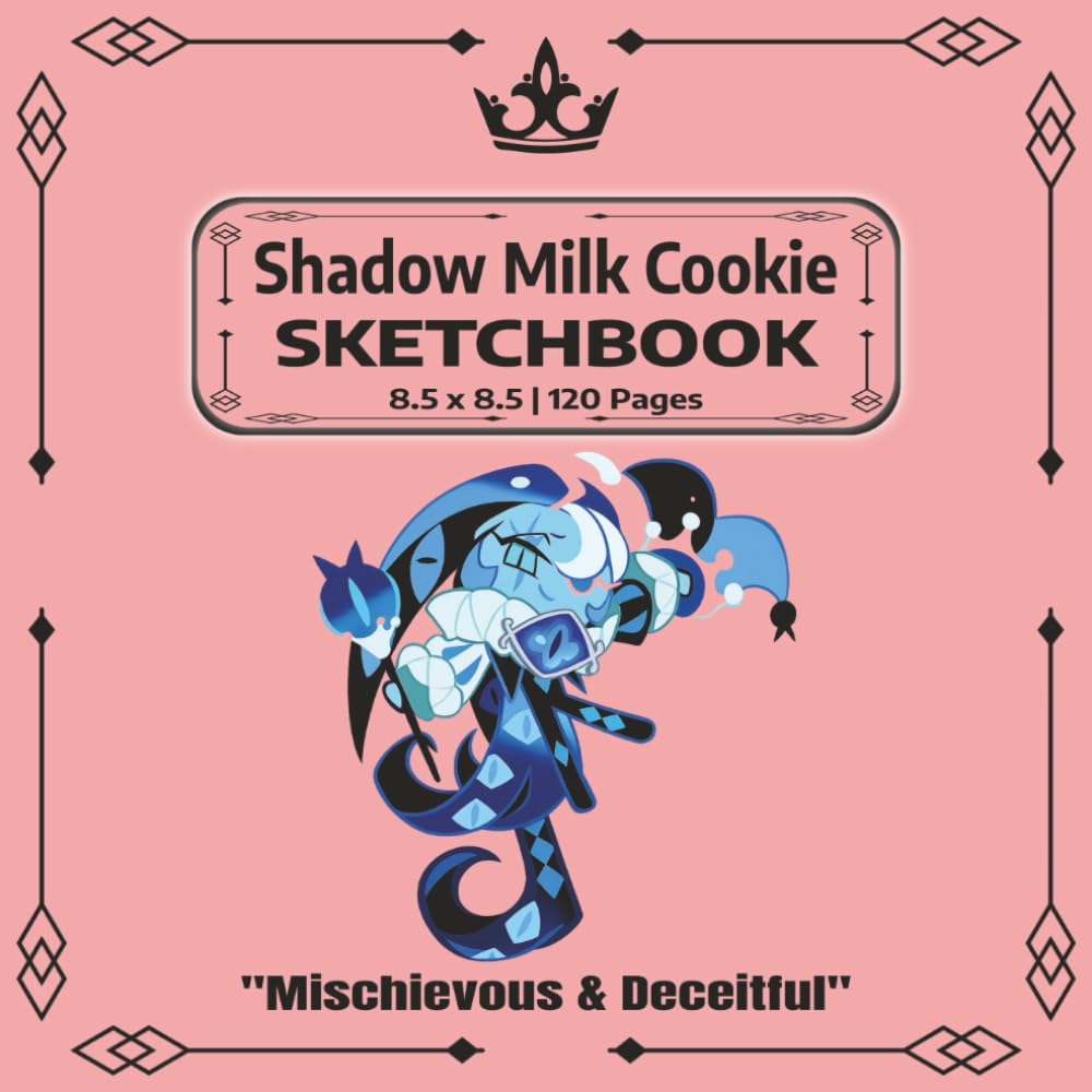 

Shadow Milk Cookie Sketchbook Red: A Cute Square Sketchbook for Drawing, Doodling, Manga, Cartoons & Creative Art | 120 Blank Pages | 8.5 x 8.5 (Cookie Run Kingdom Fan Art) (Independently published)