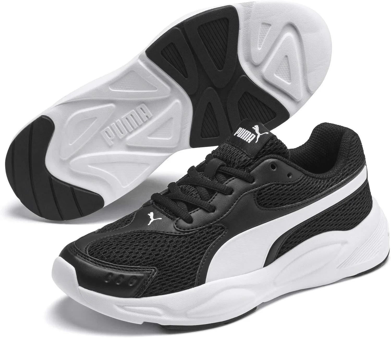 Кроссовки PUMA Unisex Adult 90s Runner Low, Puma Black Puma White — фото 2