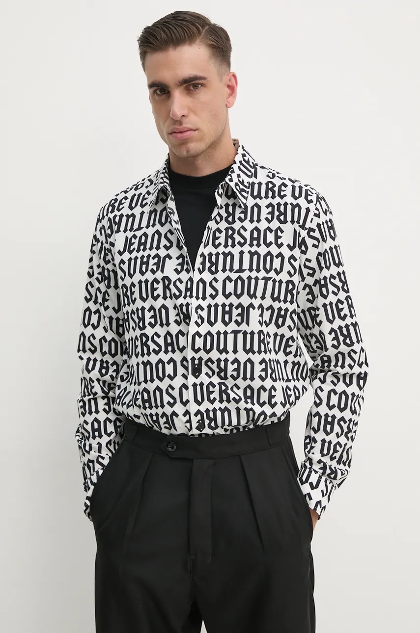 

Хлопковая рубашка Versace Jeans Couture, белый