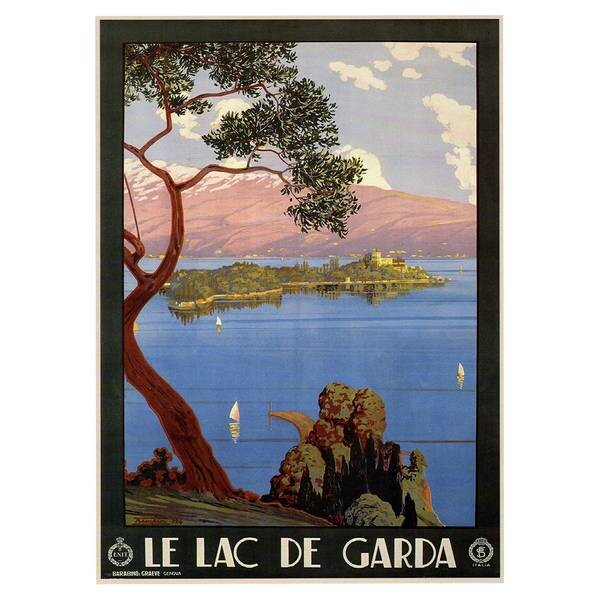 

Картина на холсте LegendArte Le Lac de Garda, многоцветный