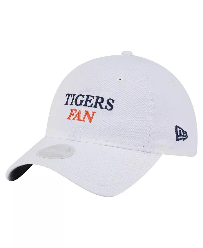 

Женская белая регулируемая кепка 9TWENTY с логотипом команды Detroit Tigers New Era