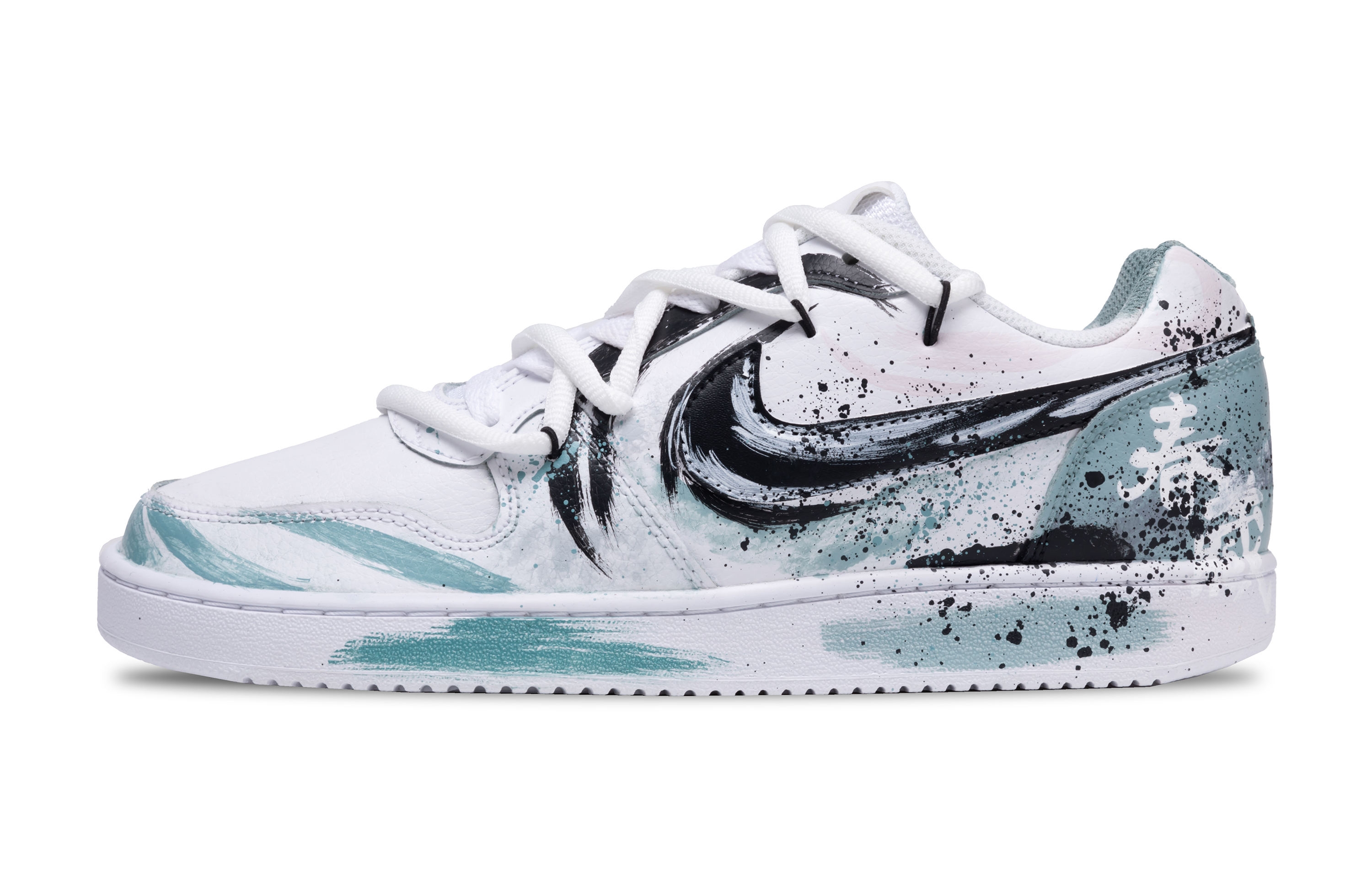 

Nike Кроссовки для скейтбординга EBERNON Low Top, мужские, белые, зеленые