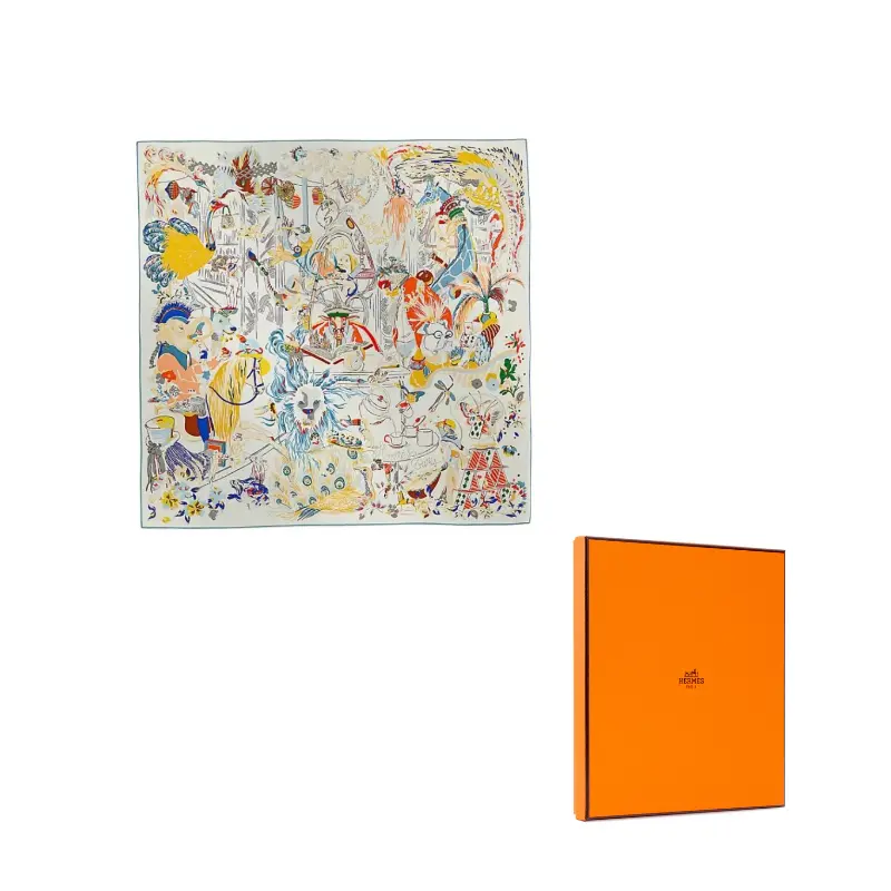 

HERMES Шёлковый шарф Multicolor, Multicolor