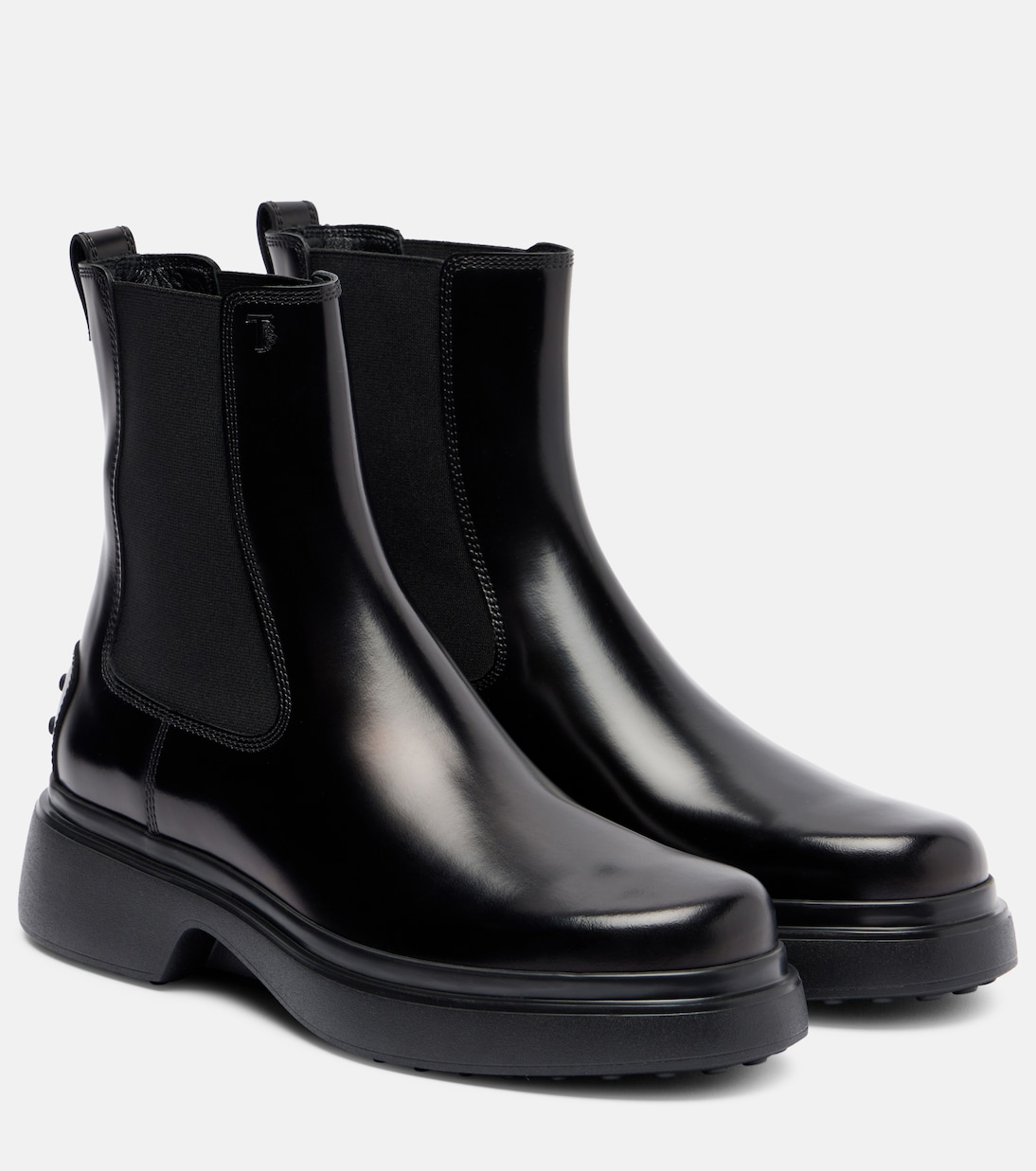 Кожаные челси Tod's, черный