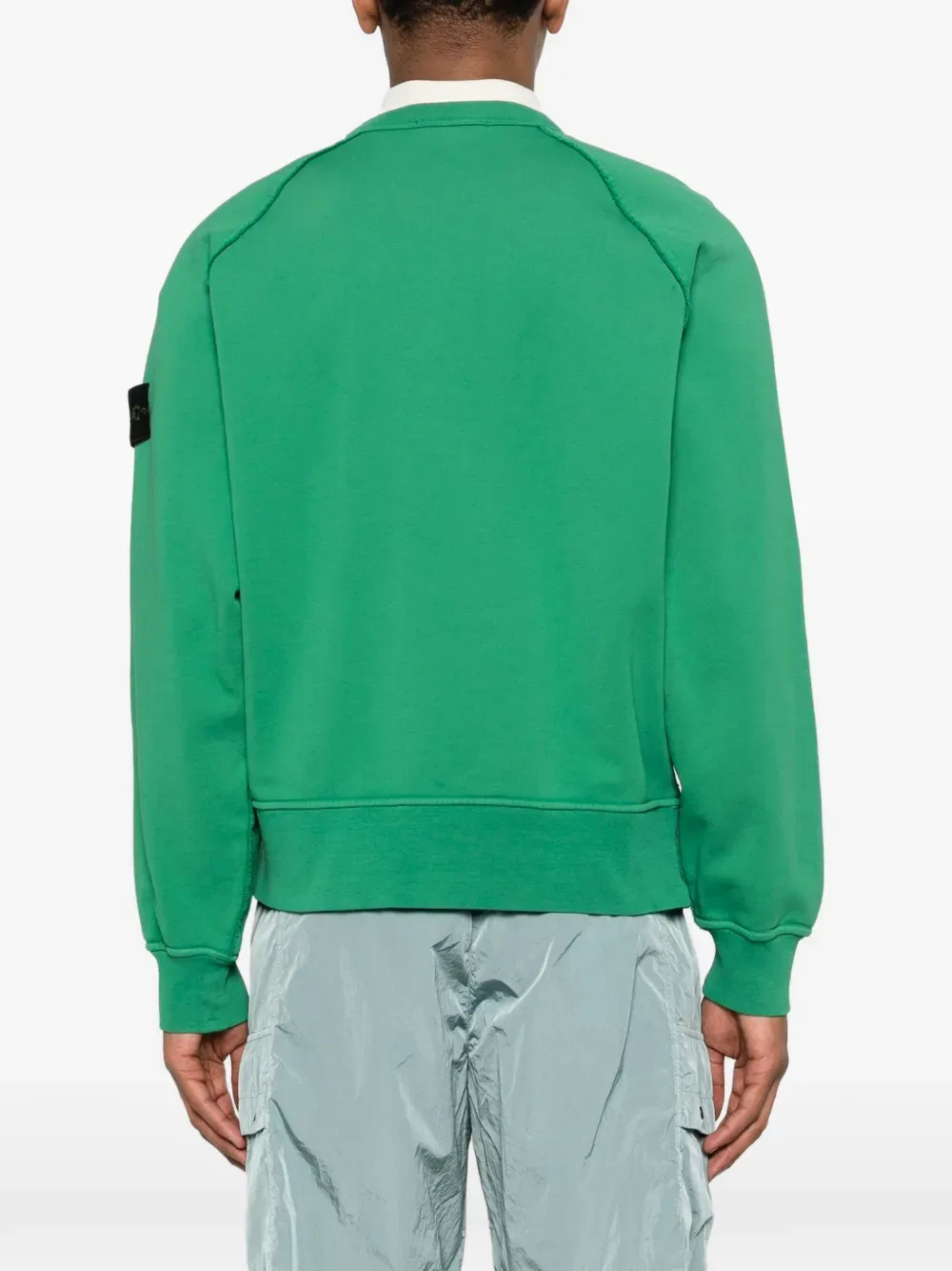 Толстовка с рукавами реглан Stone Island, зеленый — фото 4