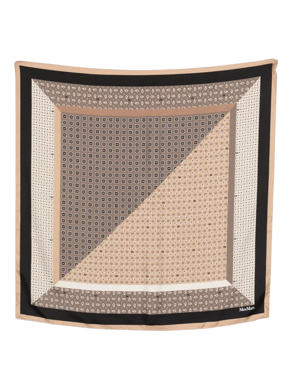 

Шарф с узором Max Mara, нейтральный
