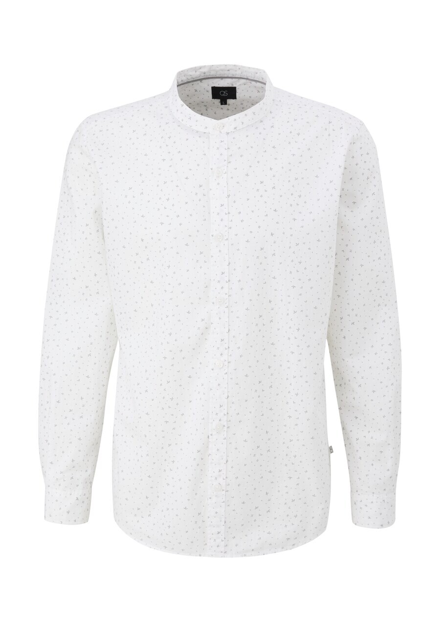 

Повседневная рубашка QS Regular fit Button Up Shirt, белый