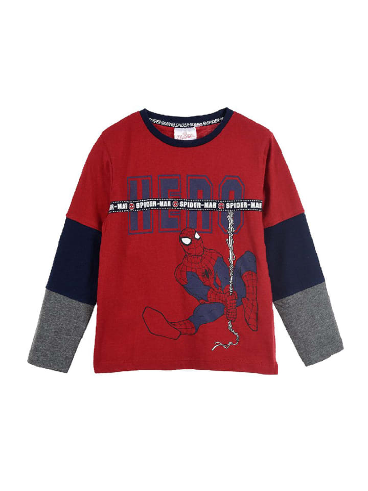 

Рубашка с длинным рукавом Spiderman, красный