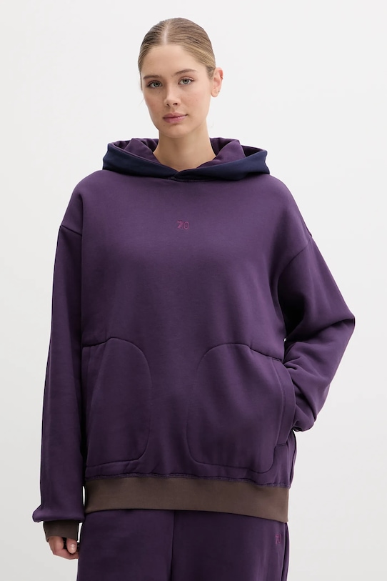

Двусторонняя толстовка Ea7 Emporio Armani, фиолетовый