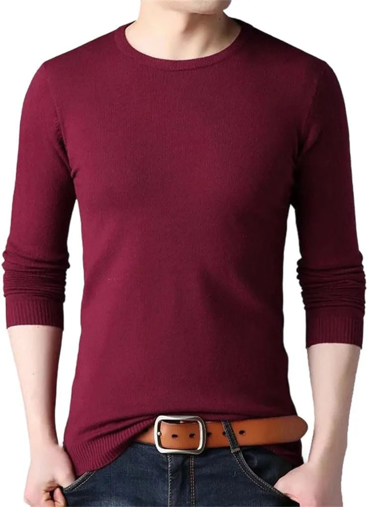Свитер мужской Slim Solid Color