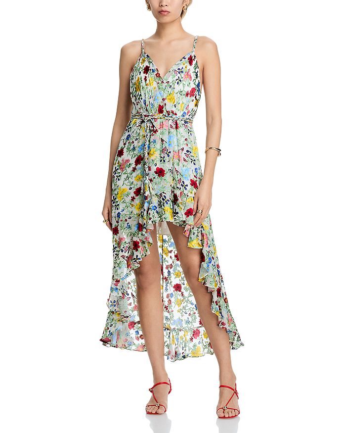 

Платье Tara миди с асимметричным подолом Alice and Olivia, мультиколор
