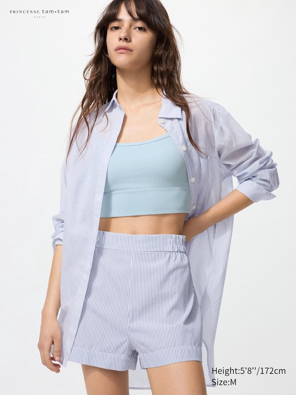 

Хлопковые шорты Uniqlo, синий