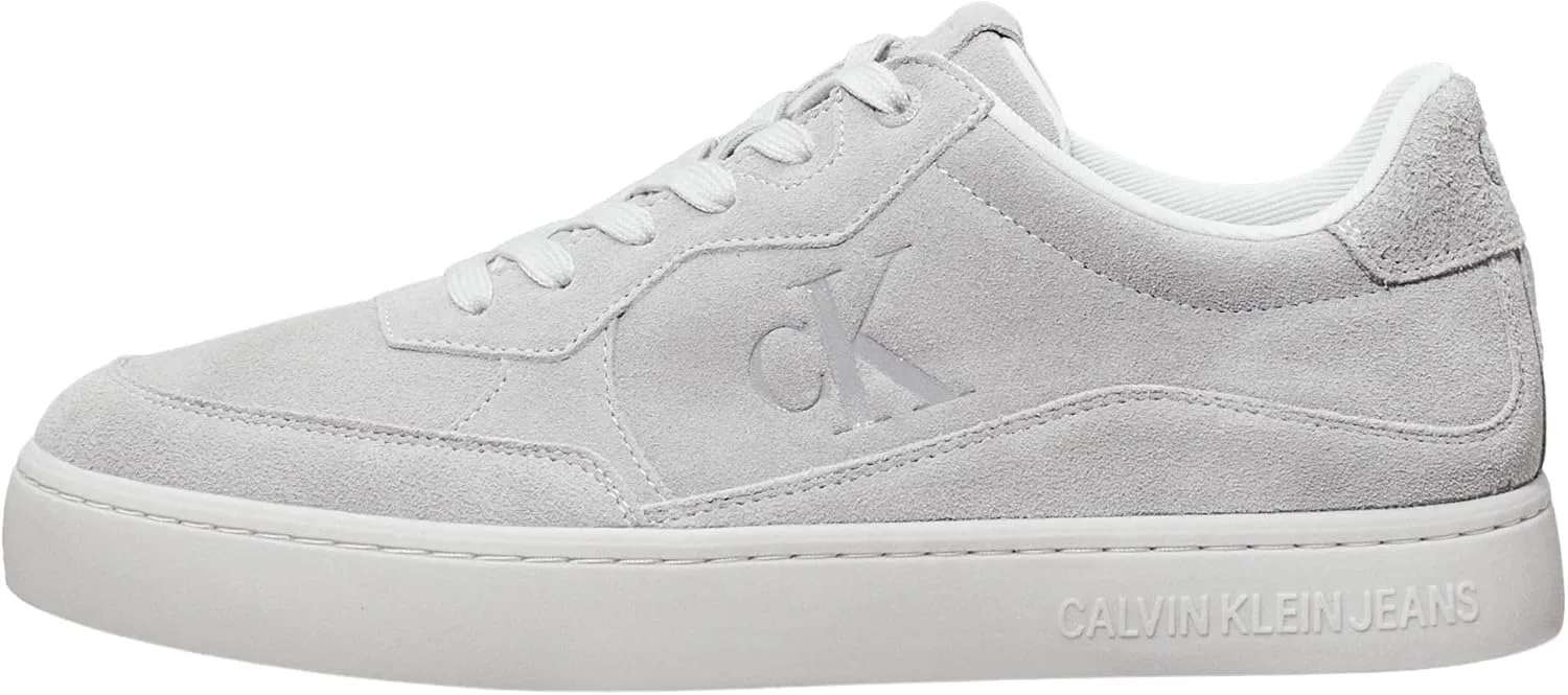 Кроссовки Calvin Klein Herren Cupsole Classic Iconic Nylon Schuhe, Grey Formal Grey Oyster Mushroom