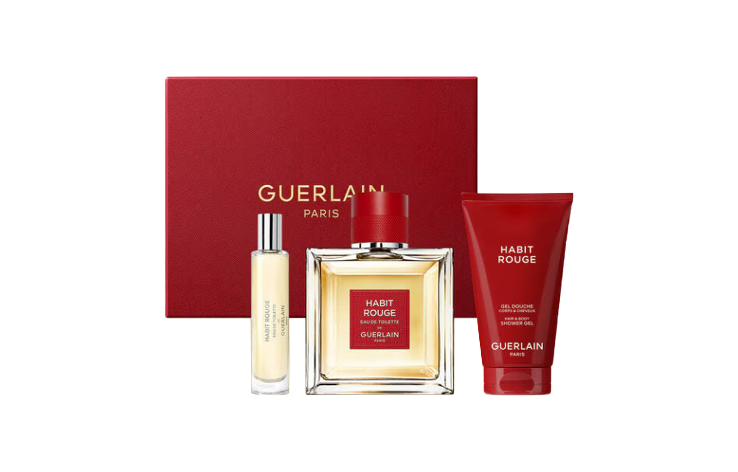 Guerlain Набор ароматов Full House Red из рождественской коллекции 2025 года: туалетная вода для мужчин 100 мл + 10 мл + 75 мл — фото 2