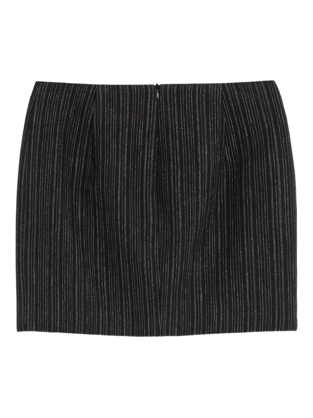 

Мини-юбка в полоску с разрезом A Paper Kid, черный