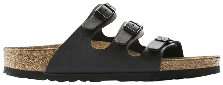 Кроссовки Birkenstock Wmns Florida Soft Footbed Birko-Flor 'Black', черный