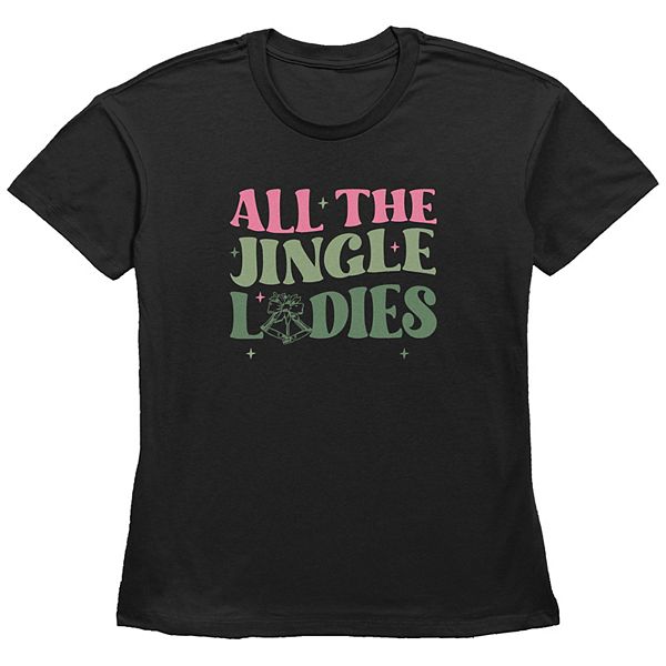 

Футболка с принтом All the Jingle Ladies Unbranded