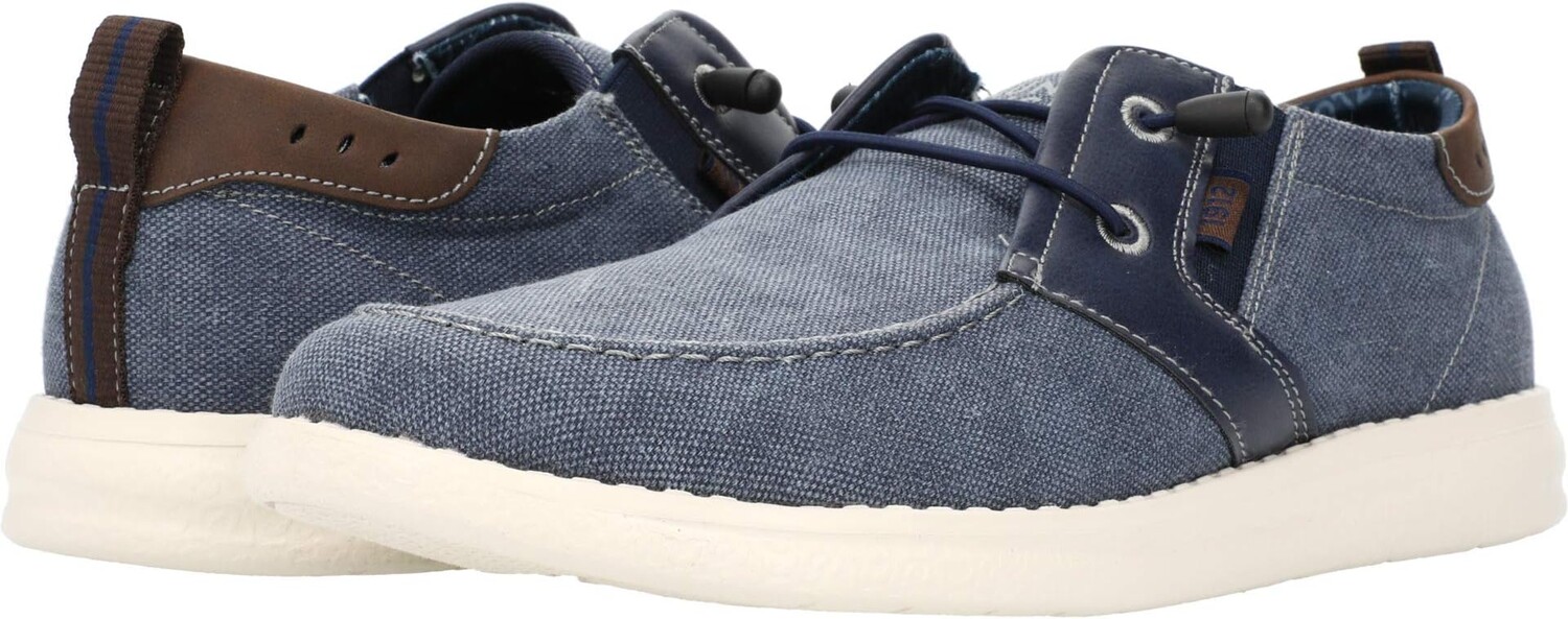 

Лоферы Brewski Moc Toe Slip-on with Elastic Bungee Nunn Bush, темно-синий