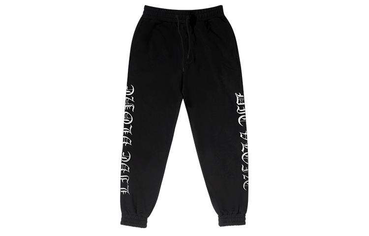 

Готическая серия алфавита Спортивные штаны Унисекс VLONE, Серый Черный