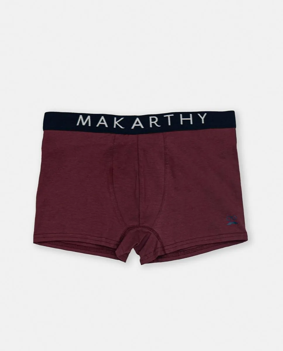 

Трикотажные боксерские шорты на резинке Makarthy, гранатовый
