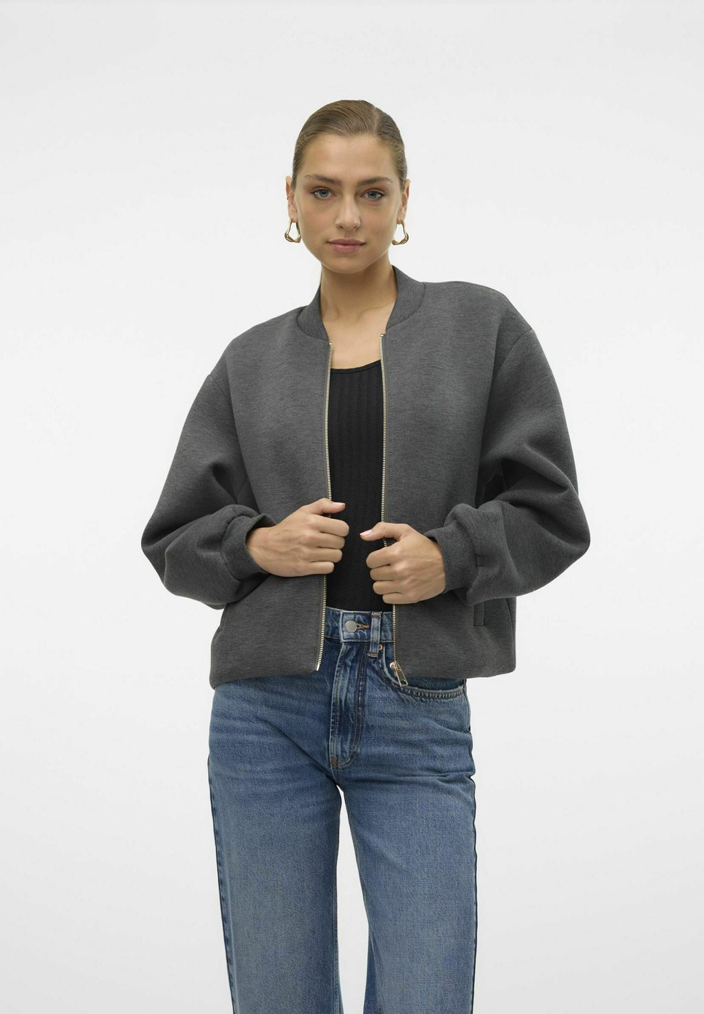 

Куртка-бомбер VMKAREN Vero Moda, темно-серый