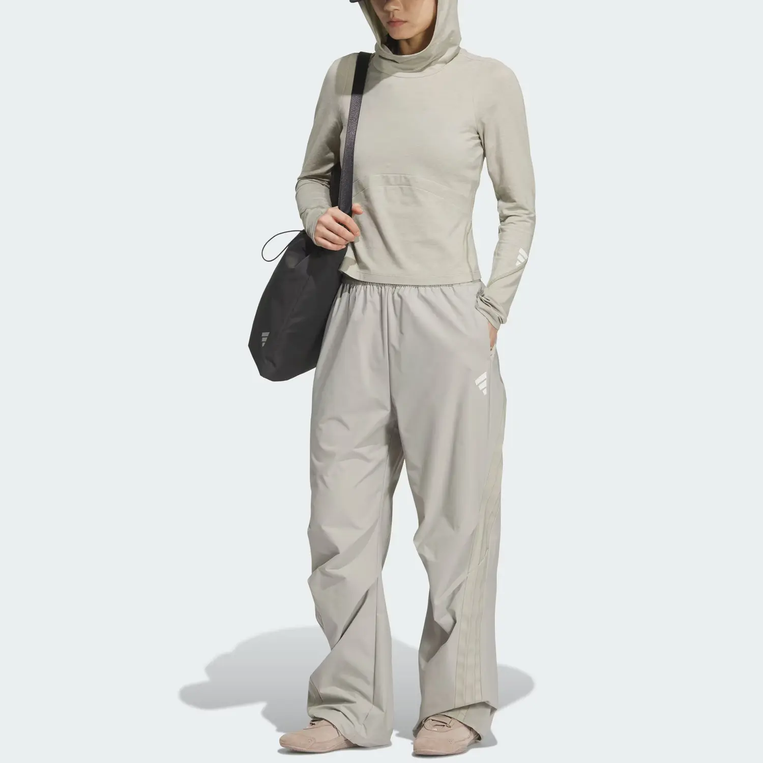 Брюки FUTURE STYLE TRACKSUIT BOTTOMS Casual женские Adidas, Sesame Earth — фото 2