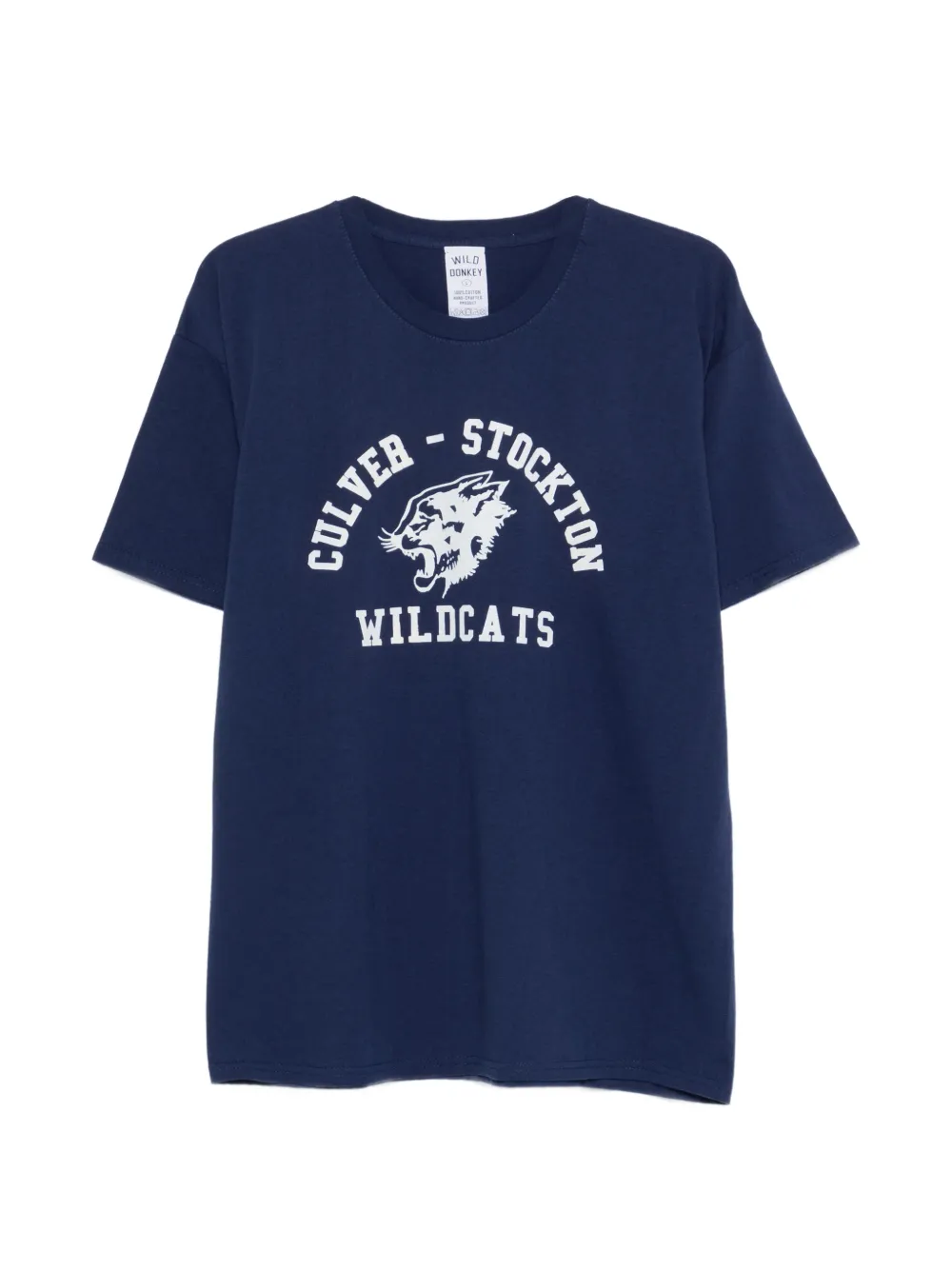 

Футболка с круглым вырезом с анималистичным принтом Wild Donkey, синий