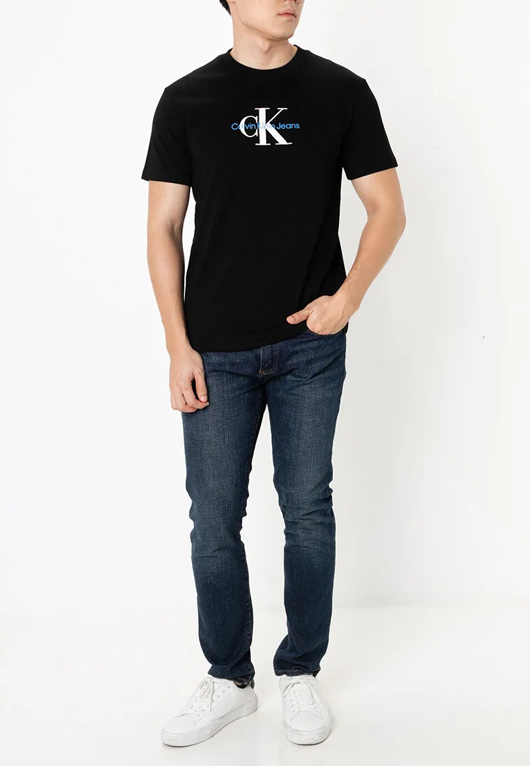 Футболка с принтом, короткий рукав, Print Tee Calvin Klein, черный — фото 4