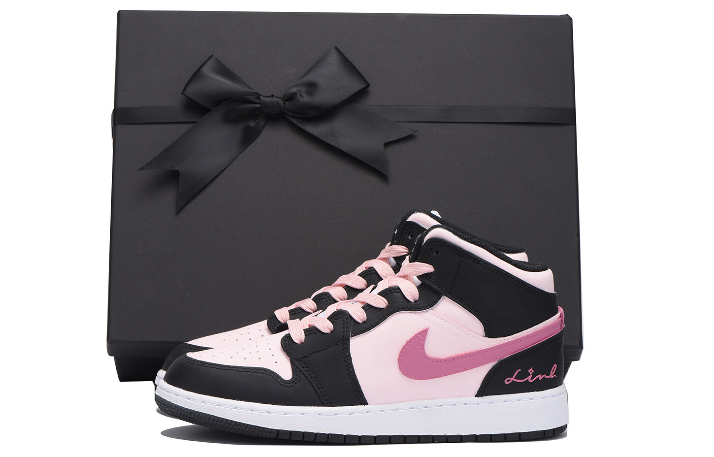 

Баскетбольные кроссовки Air 1 для детей, начальная школа Jordan, цвет Bright Pink