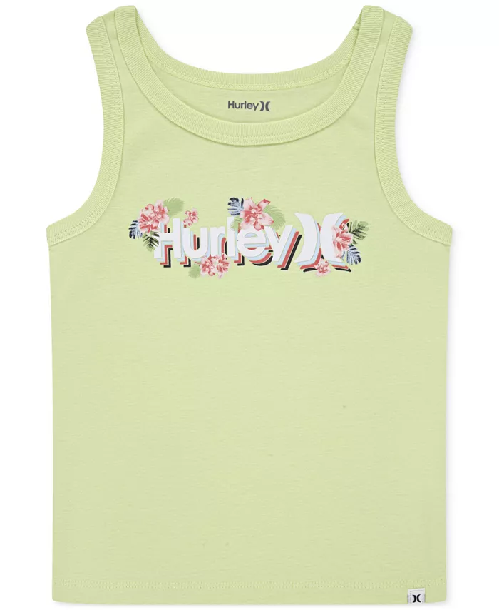 

Футболка-майка с принтом Tropics для девушек plus size Hurley, зеленый