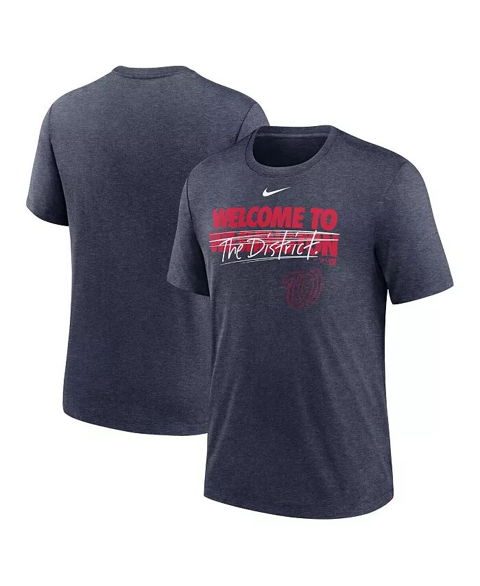 

Мужская футболка Heather Navy Washington Nationals Home Spin Tri-Blend Nike