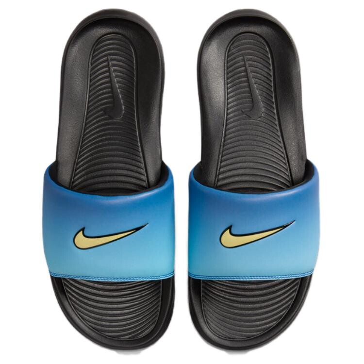 Шлепанцы Nike Victori One унисекс, Ultra blue/suede yellow/sky blue/black — фото 3