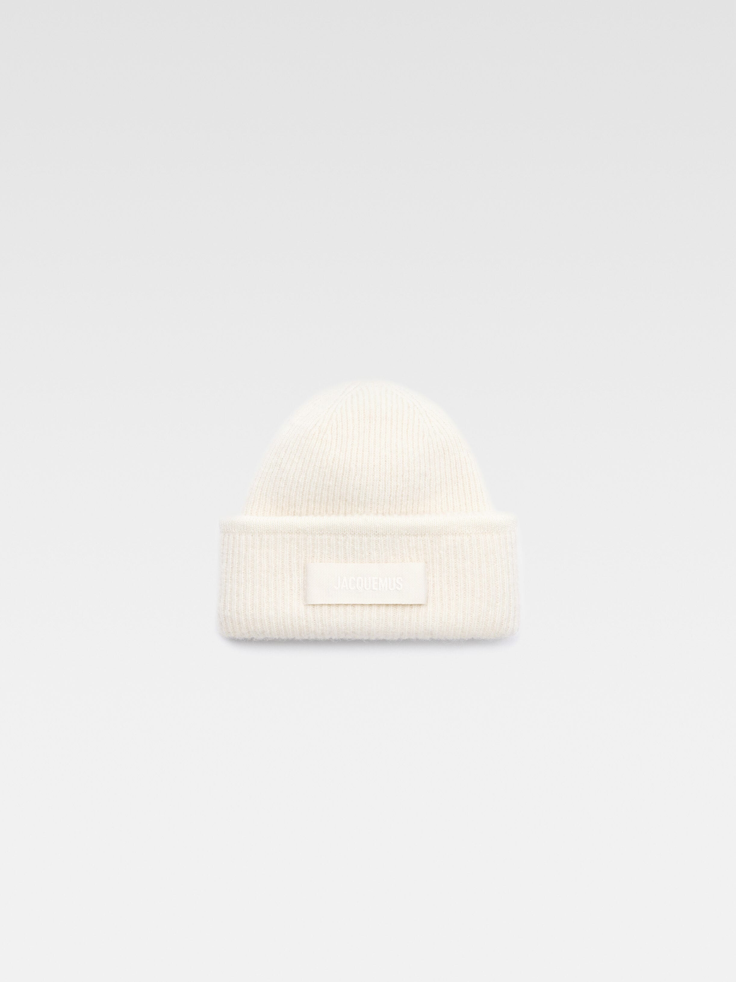 

Кепка с логотипом Grosgrain JACQUEMUS The Gros Grain beanie, белый