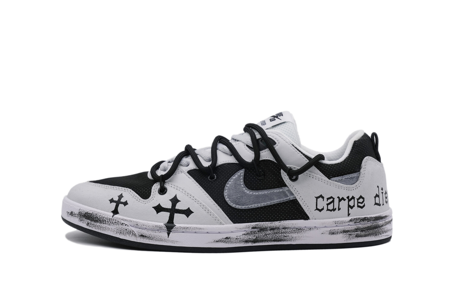 

Кроссовки Nike SB Alleyoop Skateboarding Shoes Men Low-top Black/white, черный
