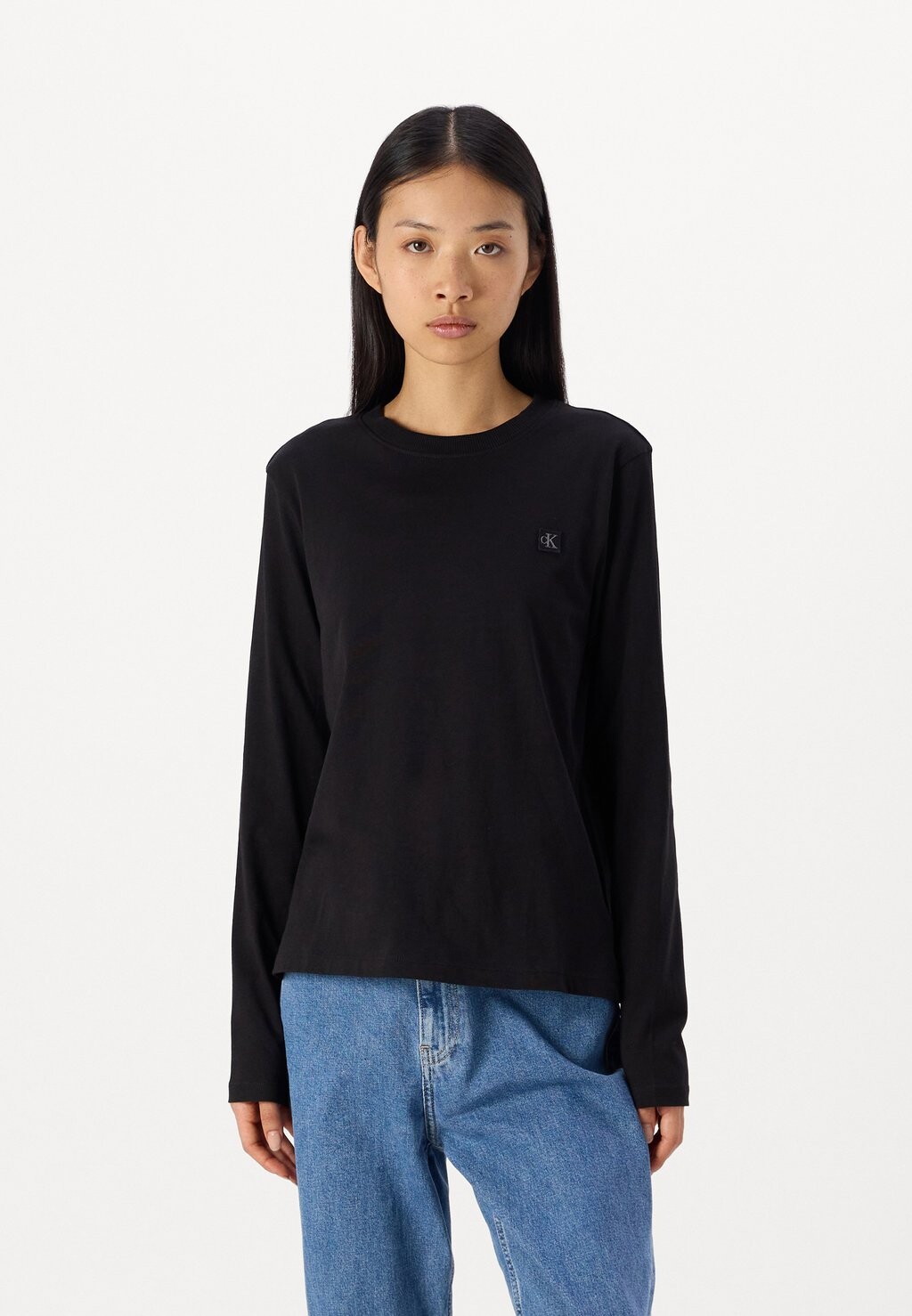 

Футболка с длинным рукавом REGULAR LONG SLEEVED Calvin Klein, черный